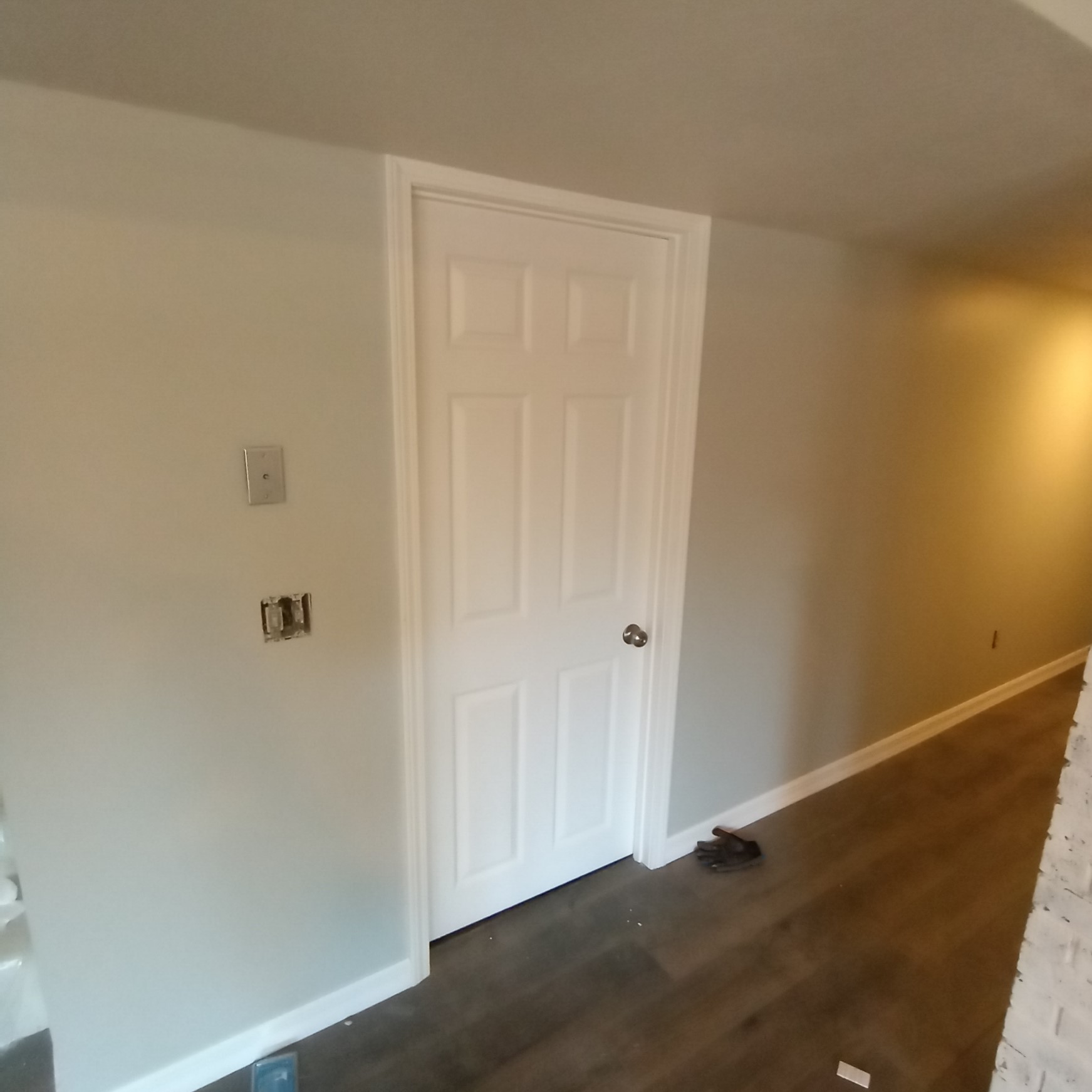 Crisp Painting of Door, Trim, and Jamb